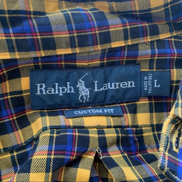 Patterned Polo Ralph Lauren Button Down Large - Picture 4 of 4